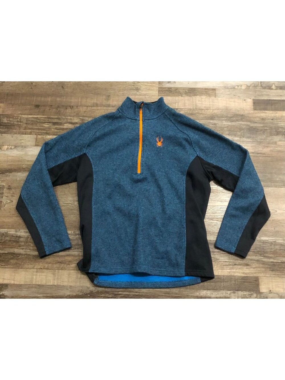 Spyder Outbound Half-Zip fleece Pullover Mens Medium Blue
